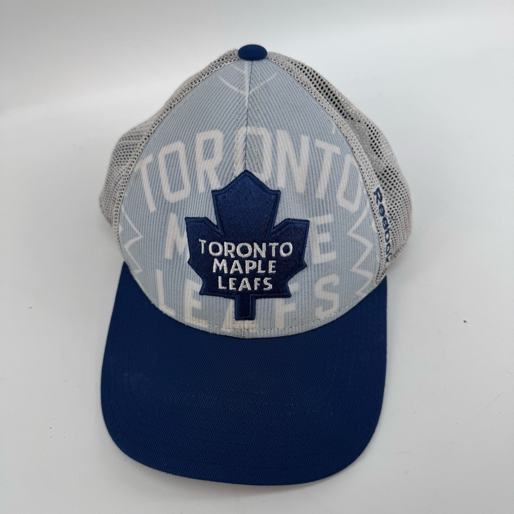 Toronto Maples Leafs Leaf NHL Hockey Trucker Hat Cap Snapback Snap Back Reebok - Picture 2 of 5